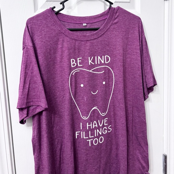 Cute Funny Dental Hygiene Assistant Tooth T Shirt Women’s Plus Size 2XL - Picture 3 of 7